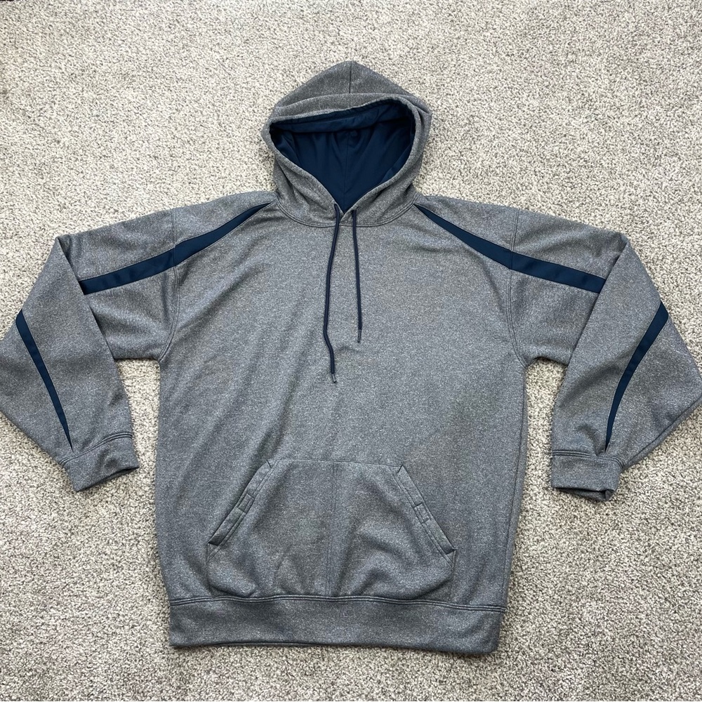 Badger hoodie Large gray/navy large baseball